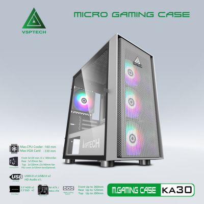 Thùng máy Case VSP Gaming KA30-White